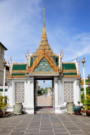 Thai classic royal entrance to the Palace, Bangkok のeditorial素材