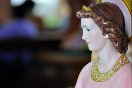 Christian statue in church, Thailand の写真素材