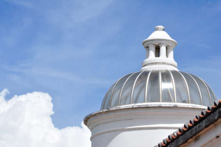 Historical building with glass dome, Petchaburi Thailand 