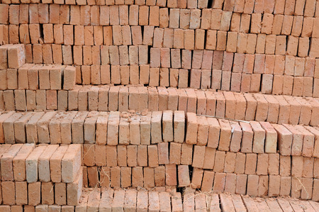 Pattern from red brick wall.