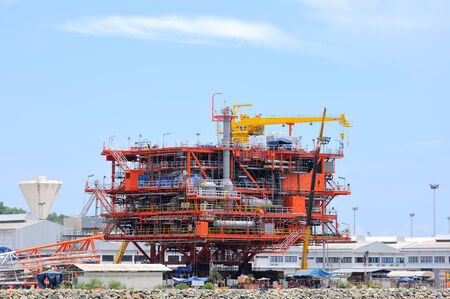 Oil rig on ground, Energy Industrial.のeditorial素材