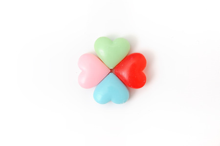 Small beautiful hearts, love concept.の写真素材