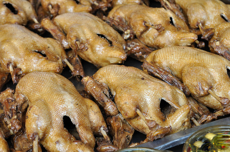 Pot-stewed ducks for Joss Chinese New year Festivalの写真素材
