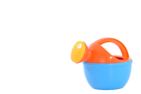 Colorful plastic watering pot for kid learning, included clipping path.の写真素材