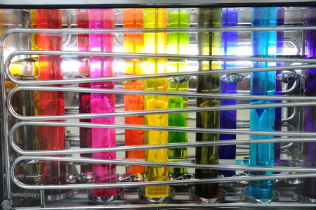 Silk color dyeing machine, Thailand local cottage industries.