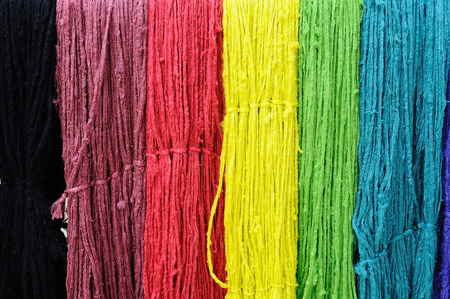Colorful string silk luxury clothing material
