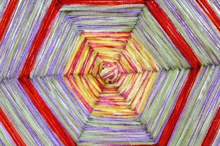 Octagon shape from Thailand silk, design and texturing.