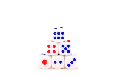 Dices for play game, business conceptの写真素材