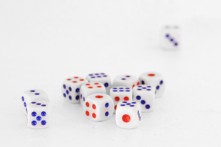 Dices for play game, business conceptの写真素材