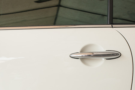 Luxury Car door handle left side.の写真素材
