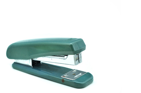 Big stapler isolated on white background.の写真素材