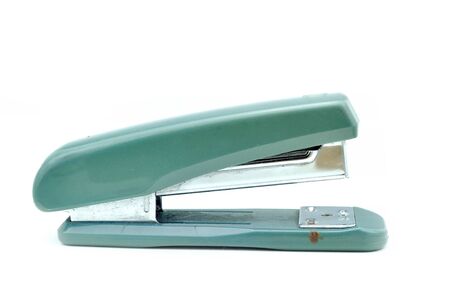 Big stapler isolated on white background.の写真素材