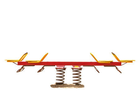 Isolated seesaw board with clipping path.の写真素材