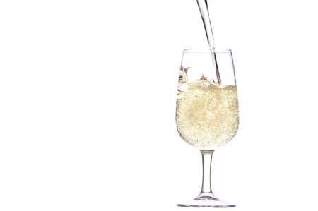 Whisky glass isolate on white, の写真素材