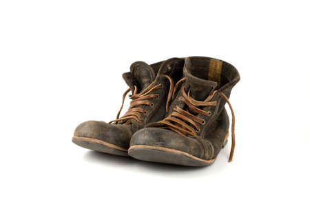 Brown vintage shoesの写真素材