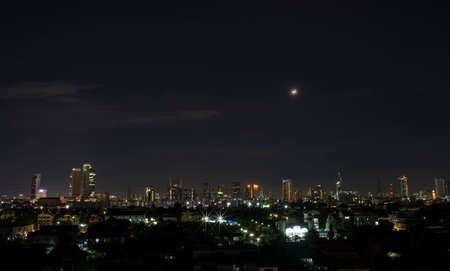 Bangkok city at night timeの写真素材