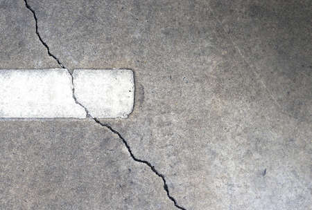 Cracking concrete on ground floor