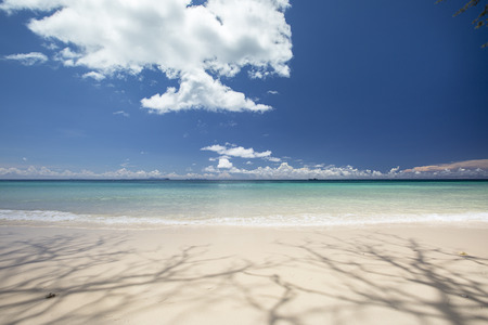 Pristine beach of southern Thailandの写真素材