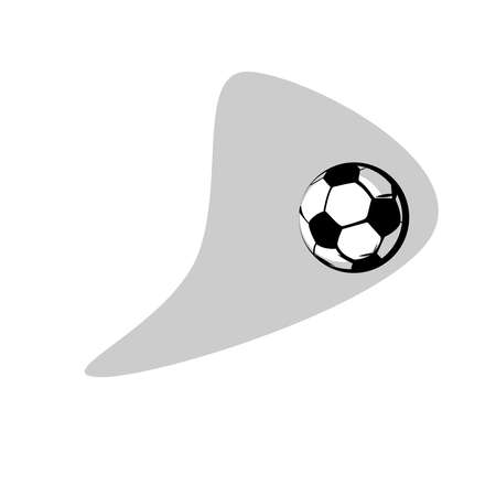 soccer ball in the style of an emblem or advertisingのイラスト素材