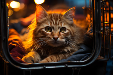 Freedom for the red cat. ai generativeの素材