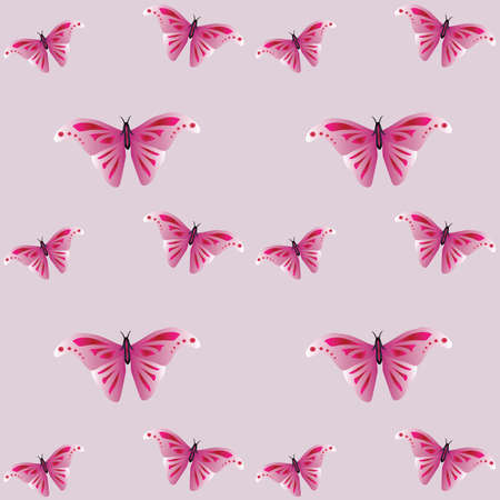 Beautiful texture: animal print - butterflies. Wings of an insect with beautiful pattern. Stylish gentle print.のイラスト素材