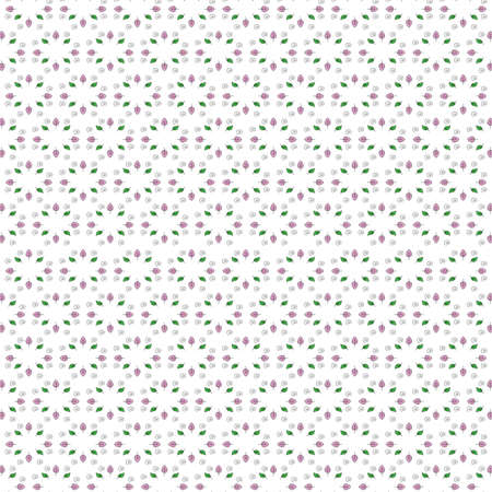 floral pattern on a white background.のイラスト素材