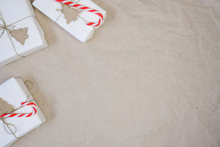 new year background white background new year Christmas. Place for your textの写真素材