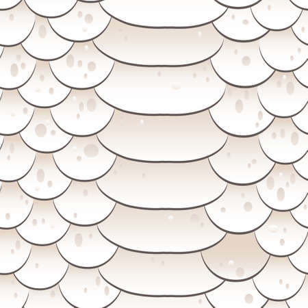 Snake skin texture Seamless pattern white background  Vector exotic reptile texturedのイラスト素材