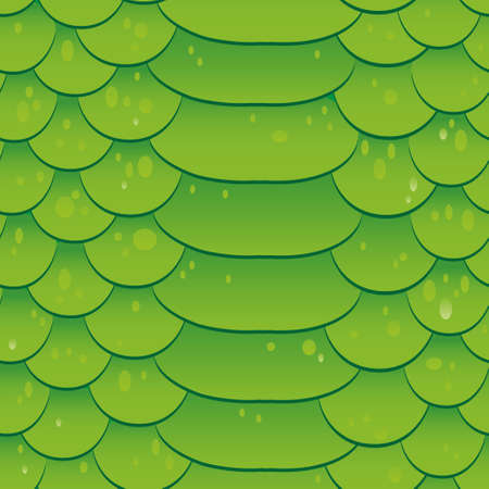 Snake skin texture Seamless pattern green background Vector crocodile, predatorのイラスト素材