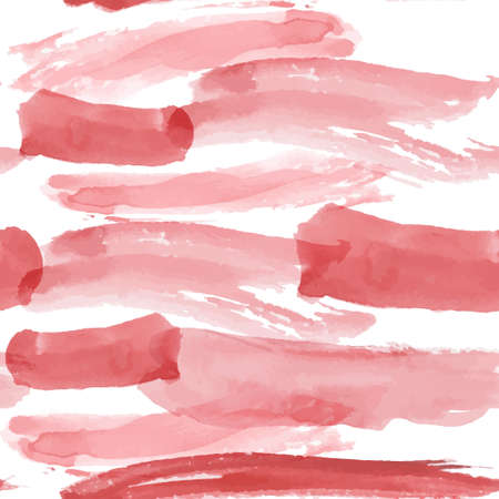 Red brush strokes seamless pattern on a white background. のイラスト素材