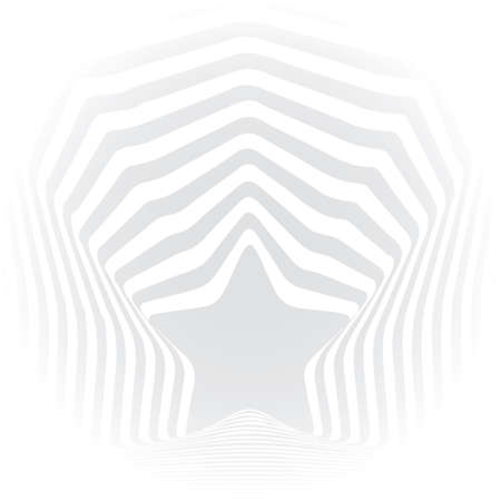Star grey stripes optical illusion visual art effect. vectorのイラスト素材