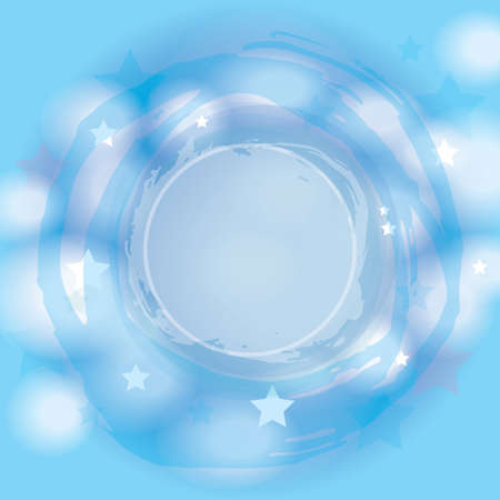 Abstract blue background. Stars, clouds glitter. vectorのイラスト素材