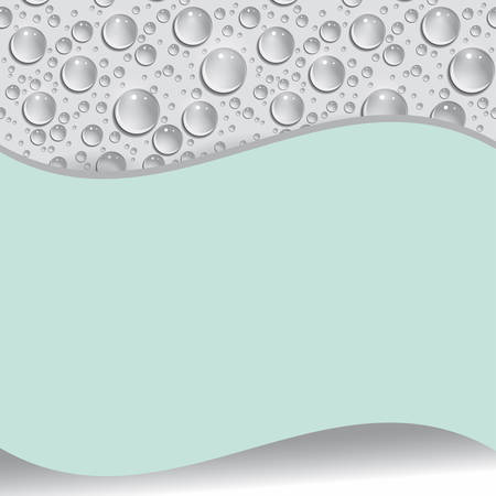 Card with water drop. Vector illustrationのイラスト素材