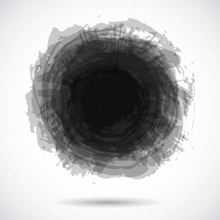Grunge background with bright black splash. Vector illustrationのイラスト素材