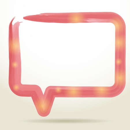 watercolor Speech Bubble Background. Vector illustration backgroundのイラスト素材