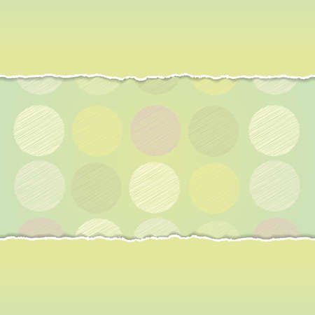Vintage card design Polka dot background,  scribble dot on green background Vectorのイラスト素材