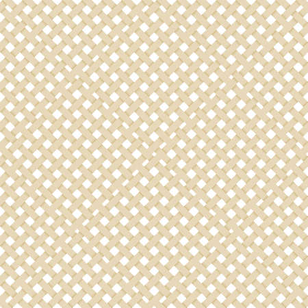 beige paper lattice abstract seamless Monochrome pattern. geometric background with shadow. Repeating structure. Vectorのイラスト素材