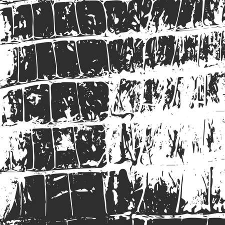Crocodile leather, abstract texture black on white. Vector illustrationのイラスト素材
