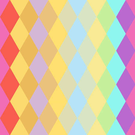 Abstract hipsters seamless pattern with colored rhombus. Geometric background. Vector illustration