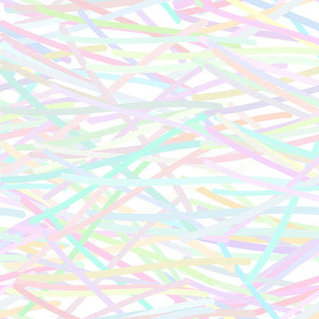 Seamless tangled lines. abstract lines on white background. Vector illustrationのイラスト素材