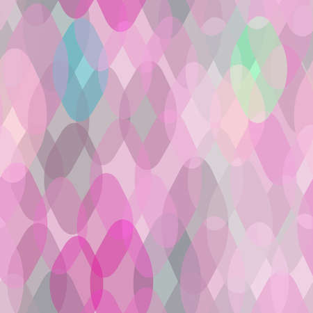 Abstract geometric seamless pattern with rhombus and squama decorative contemporary elements.Magenta violet turquise purple gray geometric print, ethnic hipster trendy backdrop. Vector illustrationのイラスト素材