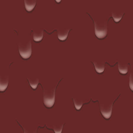 Melted chocolate dripping on brown seamless pattern abstract background for site, blog, fabric. Vector illustrationのイラスト素材