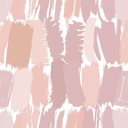 Seamless pattern pink white brush strokes lines design, abstract simple scandinavian style background grunge texture. trend of the season. Can be used for Gift wrap fabrics, wallpapers. Vector illustrationのイラスト素材