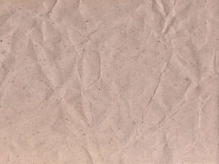 recycled packaging, horizontal kraft page texture, wrapping paperboard, copy space grunge backdrop, retro abstract texture, vintage background rumpled craft paper tan, beige, ivoryの写真素材