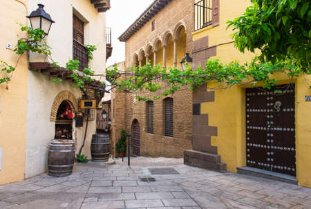Poble Espanyol traditional architectures in Barcelona, Spainの写真素材