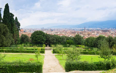 Boboli Gardens in Florence, Italy の写真素材