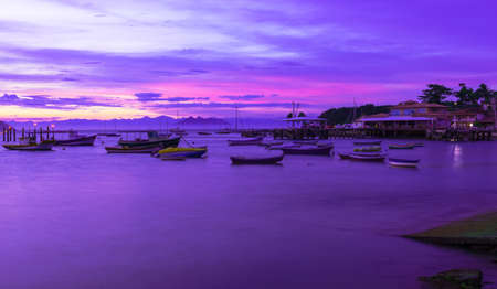 Sunset in Buzios  Rio de Janeiro, Brazilの写真素材