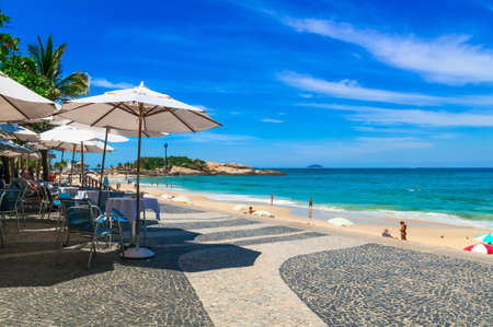 Arpoador beach in Rio de Janeiro. Brazilの写真素材