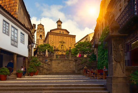 Poble Espanyol - traditional architectures in Barcelona, Spainの写真素材