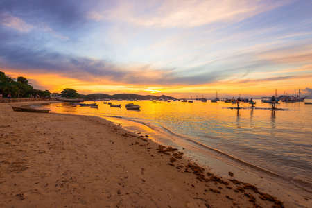 Sunset in Buzios. Rio de Janeiro, Brazilの写真素材